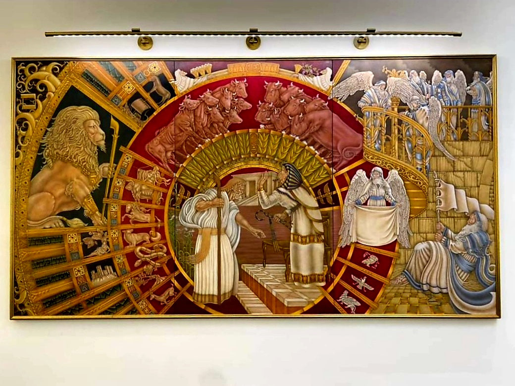 "BERESHIT TORAH MURAL" / SOLD -  AVAILABLE PRINTS