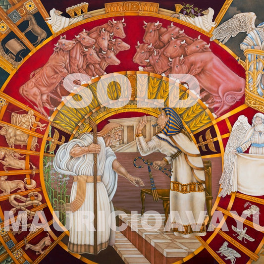 "BERESHIT TORAH MURAL" / SOLD -  AVAILABLE PRINTS