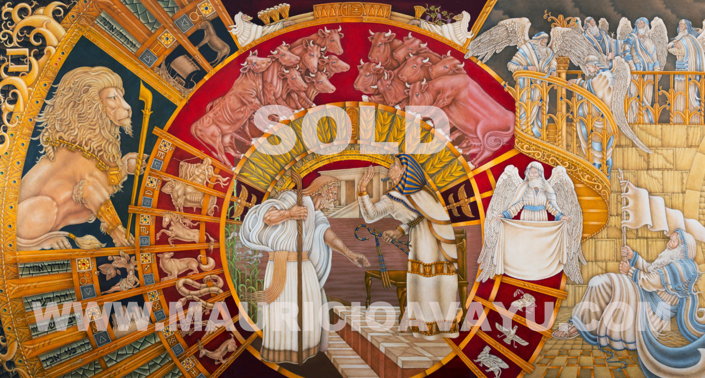 "BERESHIT TORAH MURAL" / SOLD -  AVAILABLE PRINTS
