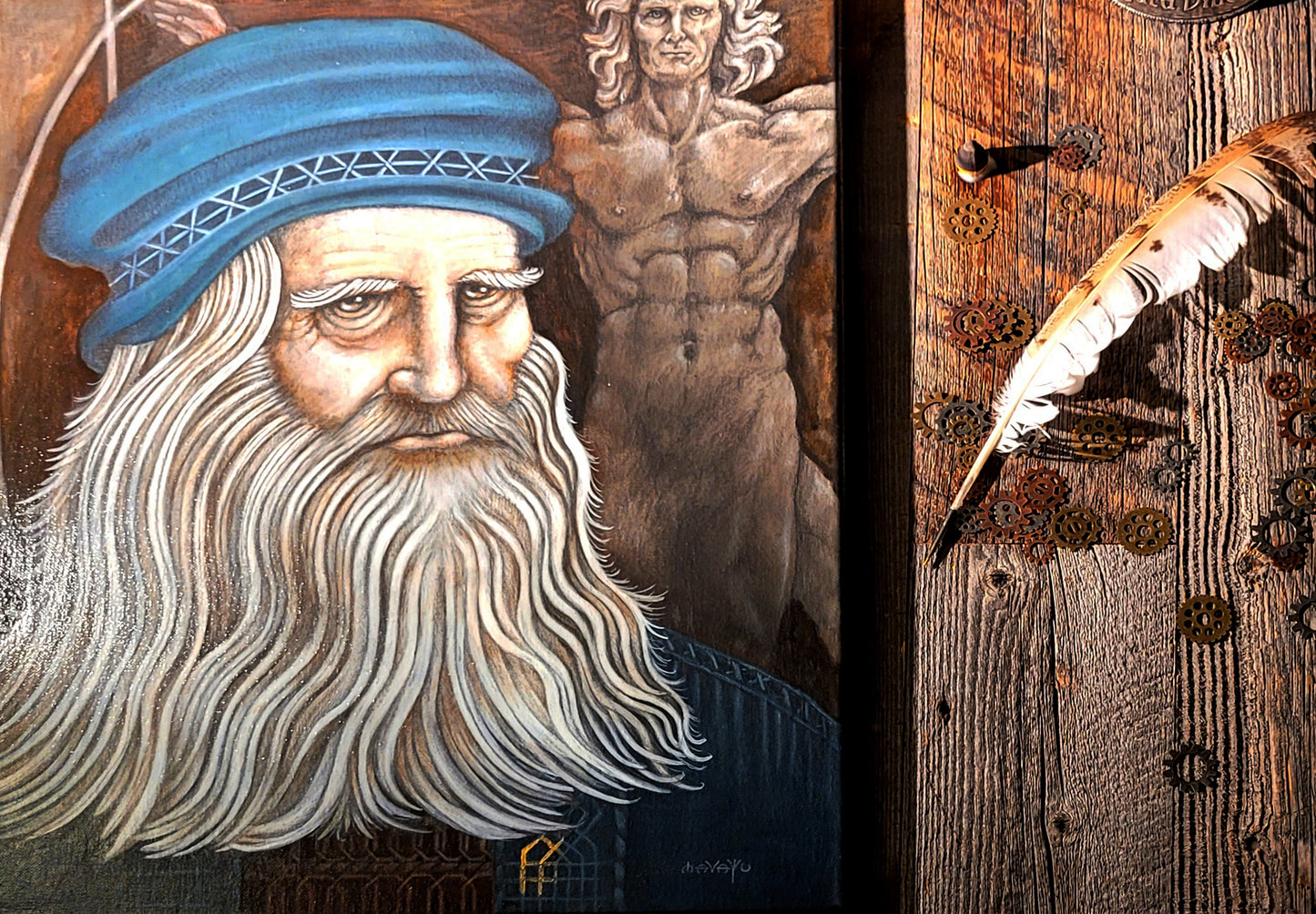 "LEONARDO'S PORTRAIT"/ AVAILABLE ORIGINAL AND PRINTS