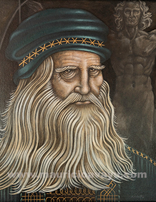 "LEONARDO'S PORTRAIT"/ AVAILABLE ORIGINAL AND PRINTS