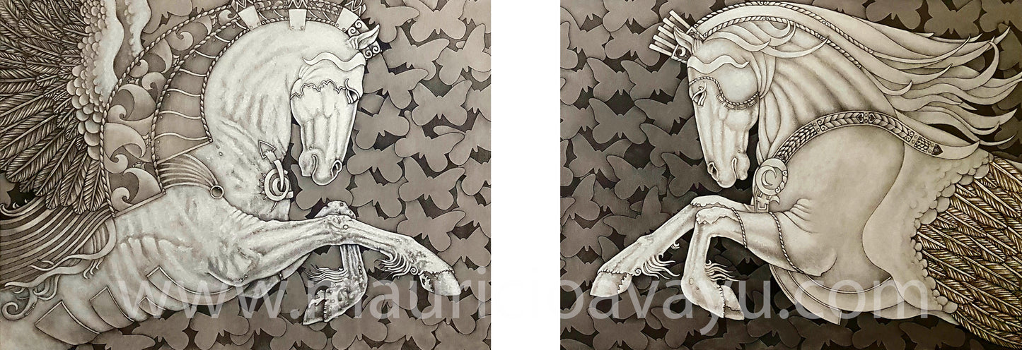 "PEGASUS I & II" / SOLD . AVAILABLE PRINTS